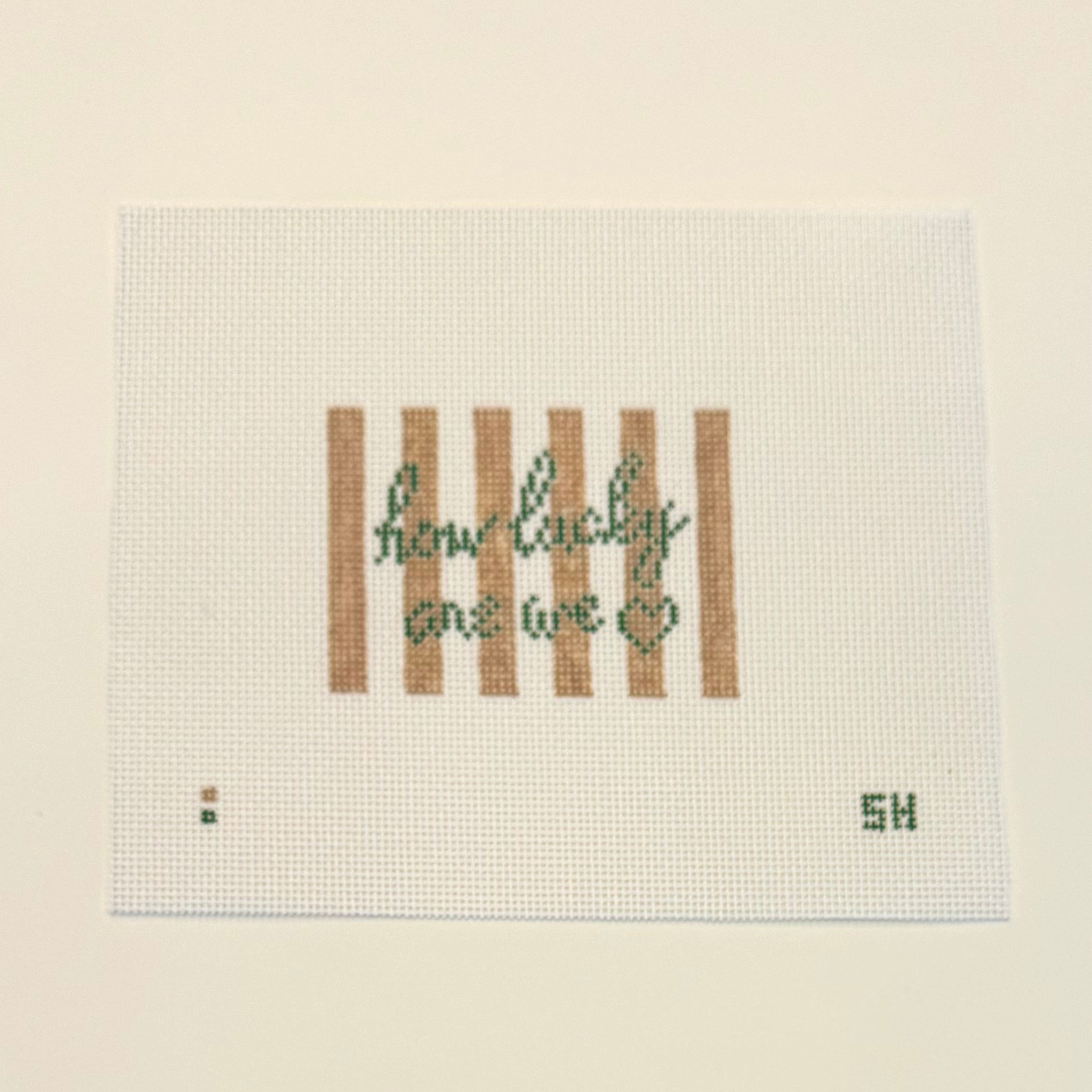 "How Lucky Are We" Luggage Tag