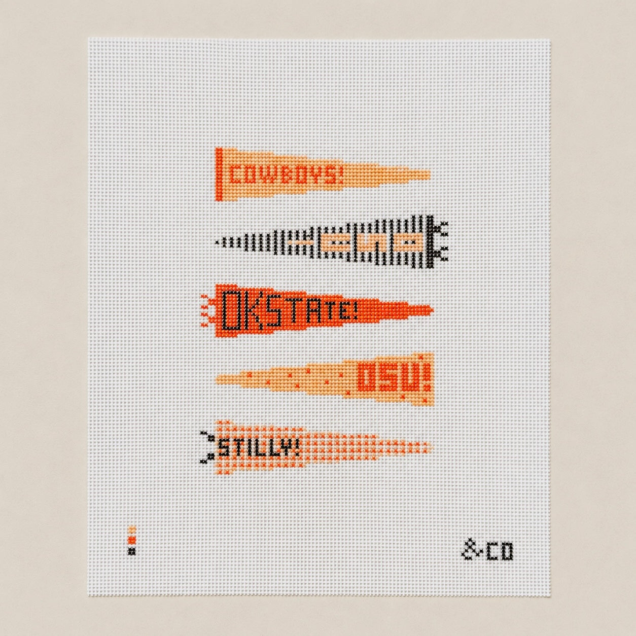 Oklahoma State Pennant Flags