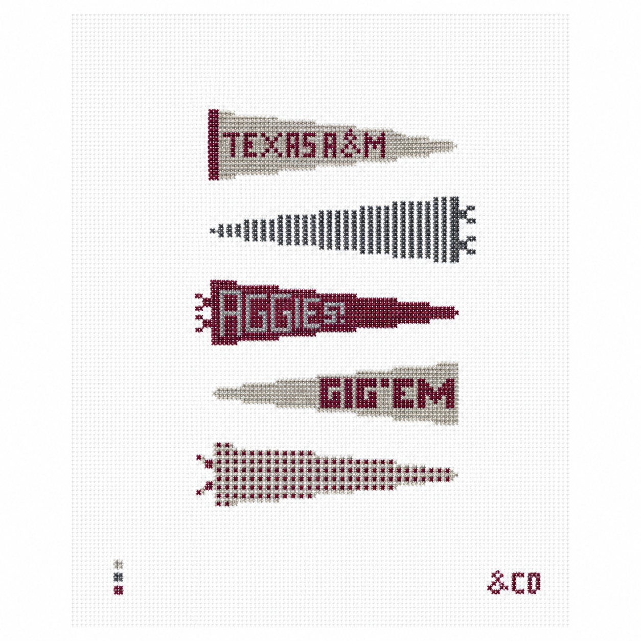 Texas A&M Pennant Flag