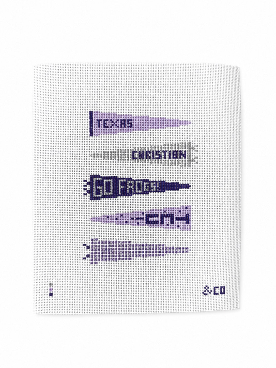 Texas Christian Pennant Flag